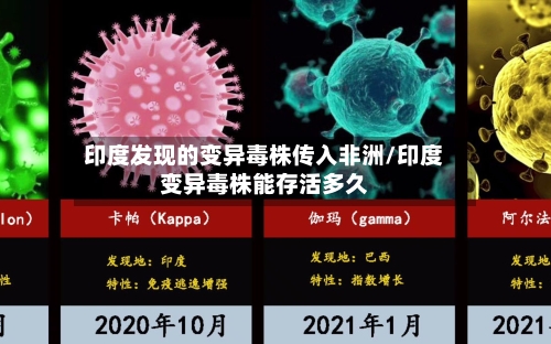印度发现的变异毒株传入非洲/印度变异毒株能存活多久