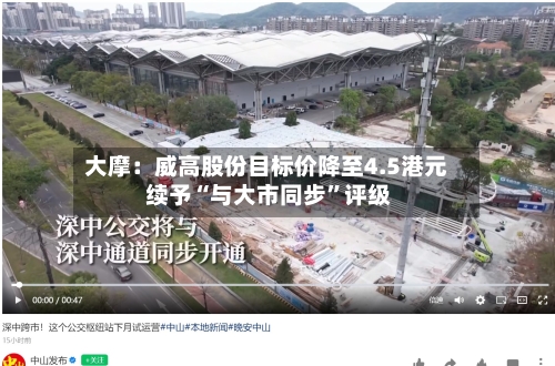 大摩：威高股份目标价降至4.5港元 续予“与大市同步	”评级-第2张图片
