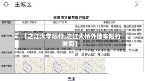 【之江大学限行,之江大桥外地车限行时间】