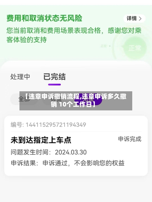 【违章申诉撤销流程,违章申诉多久撤销 10个工作日】