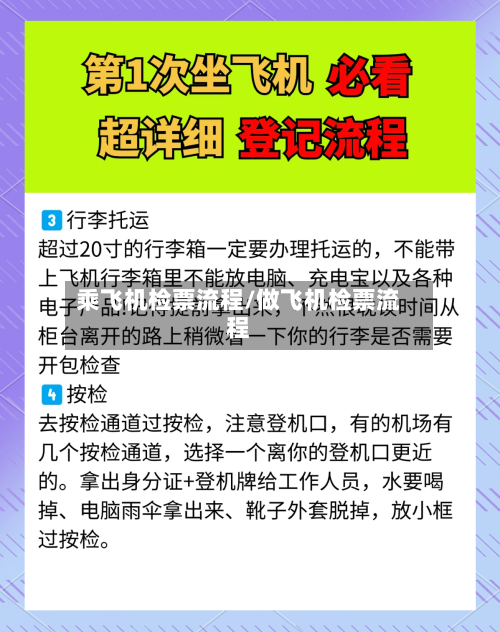 乘飞机检票流程/做飞机检票流程