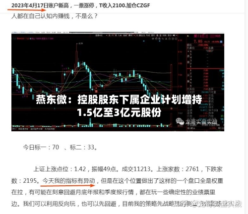 燕东微：控股股东下属企业计划增持1.5亿至3亿元股份-第2张图片