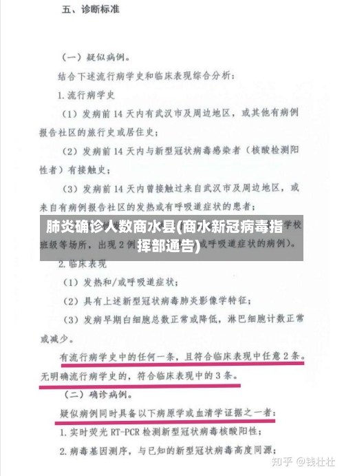肺炎确诊人数商水县(商水新冠病毒指挥部通告)