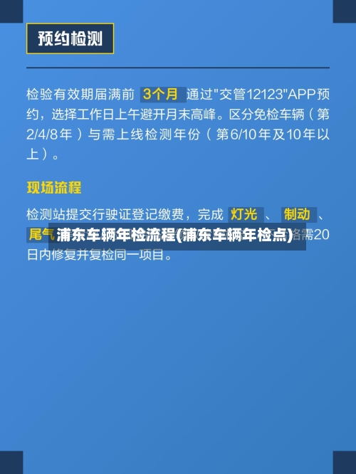浦东车辆年检流程(浦东车辆年检点)