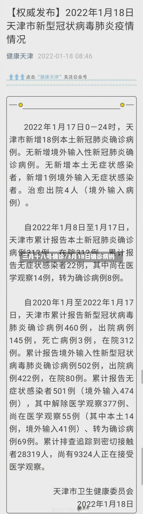 三月十八号确诊/3月18日确诊病例-第3张图片