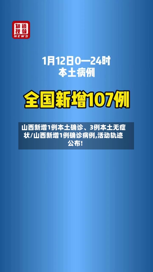 山西新增1例本土确诊	、3例本土无症状/山西新增1例确诊病例,活动轨迹公布!-第3张图片