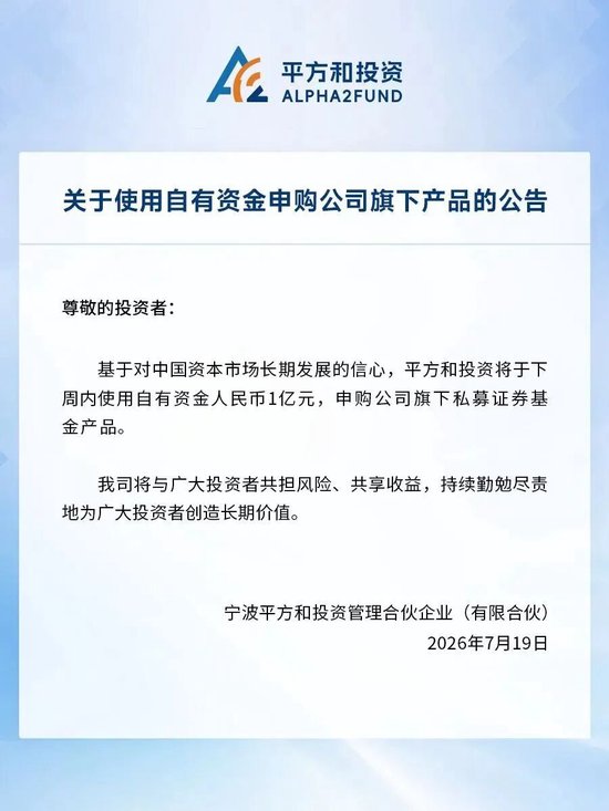 越跌越买！刚刚	，又有头部量化私募出手了